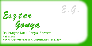 eszter gonya business card